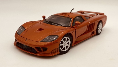 Saleen S7 model 1:24 supercar Motormax 73279 pomarańczowy
