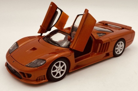 Saleen S7 model 1:24 supercar Motormax 73279 pomarańczowy