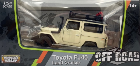Toyota FJ 40 Hard Top 1:24 Off Road Series Motormax 79137 beżowy