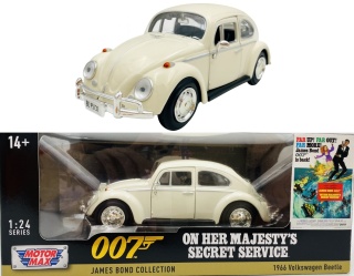 VW Beetle 1966 007 Bond On Her Majesty's Secret Service 1:24 Motormax 79854