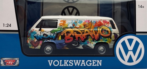 VW Type 2 (T3) Transporter 1:24 Motormax 79599 grafifiti