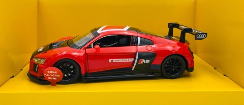 AUDI R8 LMS światło dźwięk model METAL 1:24 MSZ 68262A czerwony