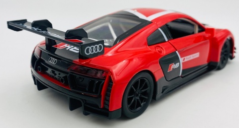 AUDI R8 LMS światło dźwięk model METAL 1:24 MSZ 68262A czerwony