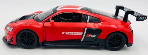 AUDI R8 LMS światło dźwięk model METAL 1:24 MSZ 68262A czerwony