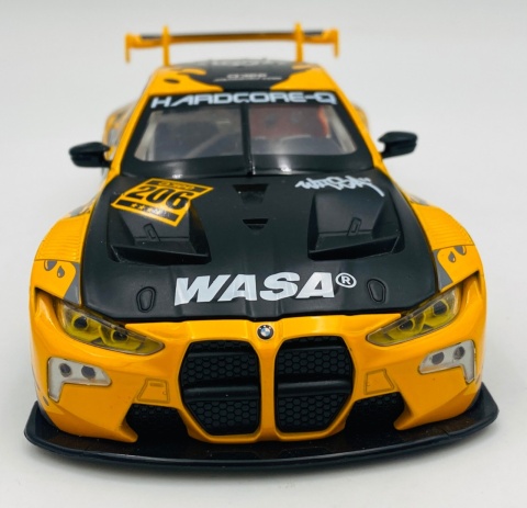 BMW M4 GT3 WASA światło dźwięk model METAL 1:24 MSZ 68296A żółty graffiti