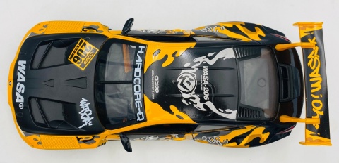 BMW M4 GT3 WASA światło dźwięk model METAL 1:24 MSZ 68296A żółty graffiti