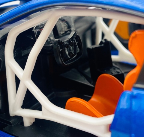 BMW M4 GT3 światło dźwięk model METAL 1:24 MSZ 68277A niebieski