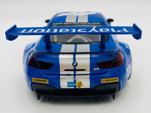 BMW M6 GT3 światło dźwięk model METAL 1:24 MSZ 68255A niebieski