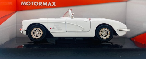 Chevrolet CORVETTE 1959 Cabrio model 1:24 Motormax 73216 biały