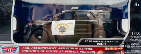 Ford Explorer 2015 Police Interceptor Utility CHP 2015 1:18 Motormax 73544