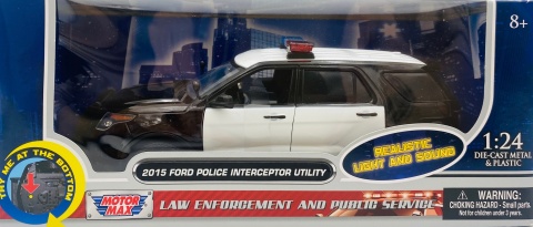 Ford Explorer Interceptor Utility 2015 światło/dźwiek 1:24 Motormax 79536