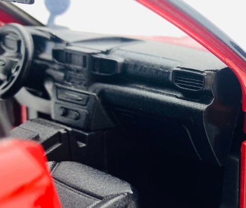 Ford Explorer Interceptor czerwony bez oznaczeń 2022 1:24 Motormax 76998