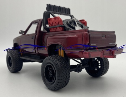 GMC Sierra GT OFF ROAD Series 1:24 Motormax 79136 czerwony