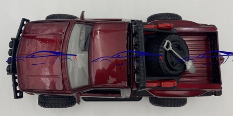 GMC Sierra GT OFF ROAD Series 1:24 Motormax 79136 czerwony