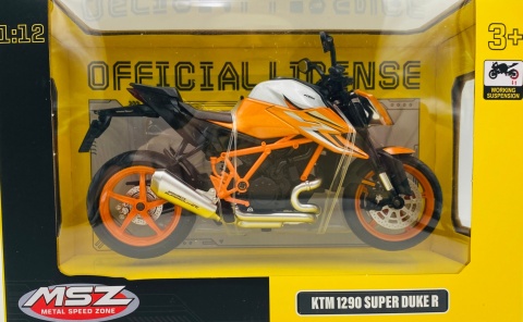 KTM 1290 Super Duke R motocykl model 1:12 MSZ 68735