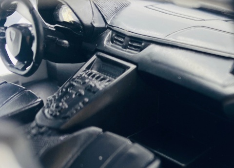 LAMBORGHINI Aventador SVJ światło dźwięk model METAL 1:24 MSZ 68269 biały