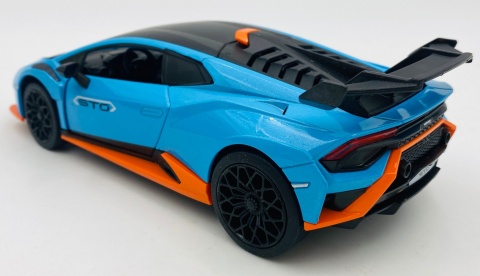 LAMBORGHINI Huracan STO światło dźwięk model METAL 1:24 MSZ 68279 niebieski