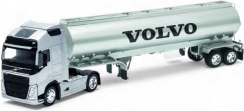 VOLVO FH ciągnik z naczepą cysterną TIR model WELLY 1:32