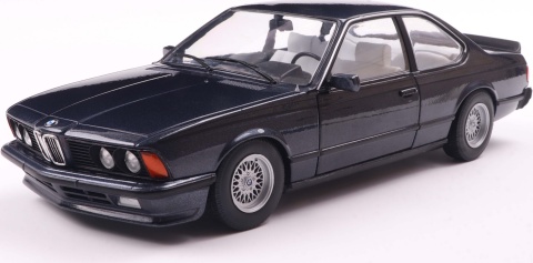 BMW 635 CSI (E24) 1988 S1810306 Solido 1:18 granatowy - Macau blue