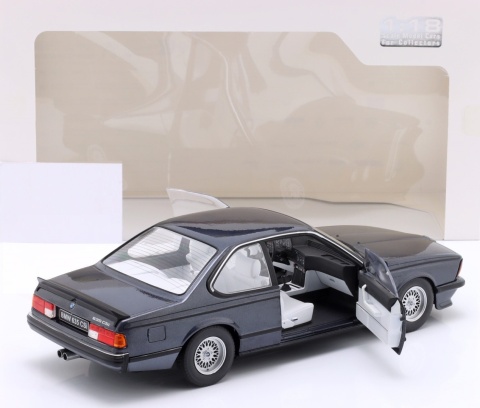BMW 635 CSI (E24) 1988 S1810306 Solido 1:18 granatowy - Macau blue