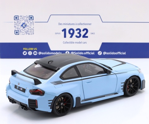 BMW M2 PERFORMANCE PARTS (G87) 2024 S1812901 Solido 1:18 niebieski