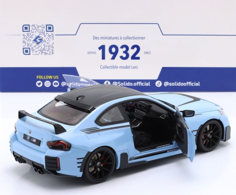 BMW M2 PERFORMANCE PARTS (G87) 2024 S1812901 Solido 1:18 niebieski