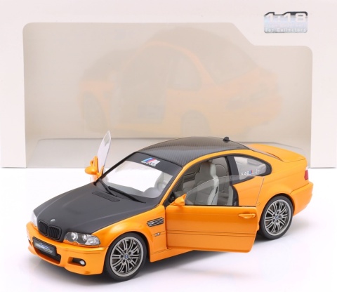 BMW M3 Coupe (E46) 2000 S1806509 Solido 1:18 pomarańczowy