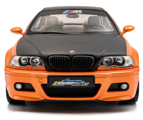 BMW M3 Coupe (E46) 2000 S1806509 Solido 1:18 pomarańczowy