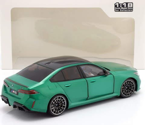 BMW M5 (G90) 2025 model S1814701 Solido 1:18 Isle of Man Green metallic