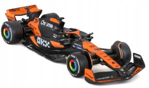 DUŻY ZESTAW McLaren F1 Norris Piastri MCL38 do zawieszenia BBurago 1:24