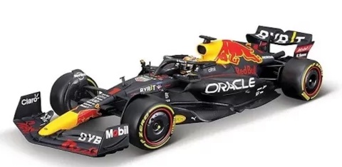 DUŻY ZESTAW Red Bull F1 Verstappen Perez RB19 do zawieszenia BBurago 1:24