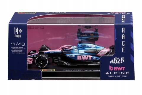 F1 BWT Alpine A525 #10 P. Gasly KASK ( Monaco GP) BBurago 1:43