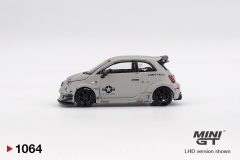 FIAT ABARTH 595 LB-WORKS x Abas Works Fighters MGT01064 MiniGT 1:64 szary