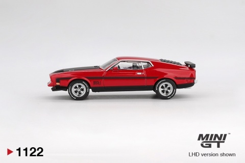 FORD Mustang Mach I 1971 model MGT01122 MiniGT 1:64 LHD czerwony