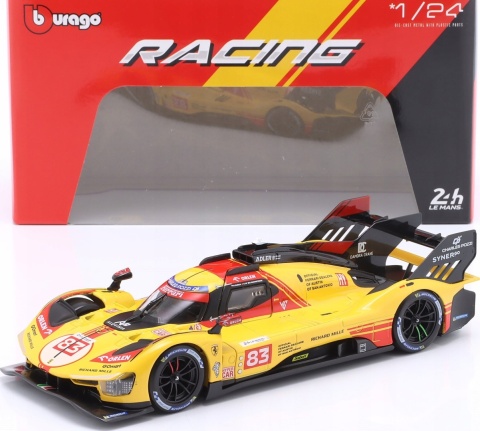 Ferrari 499P LMH FIA 24h 2024 AF CORSE #83 KUBICA Bburago 26313 model 1:24