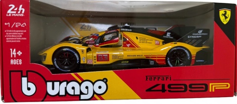 Ferrari 499P LMH FIA 24h 2024 AF CORSE #83 KUBICA Bburago 26313 model 1:24
