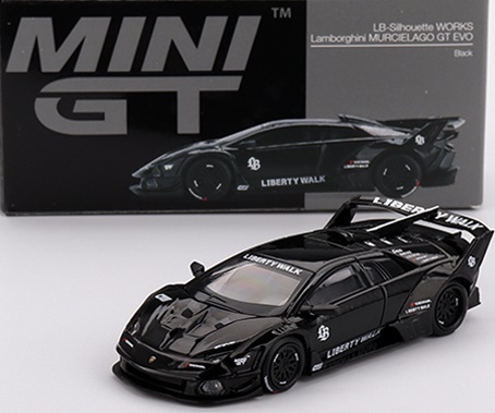 LAMBORGHINI MURCIELAGO GT EVO LB-Silhouette '24 MGT01053 MiniGT 1:64 czarny