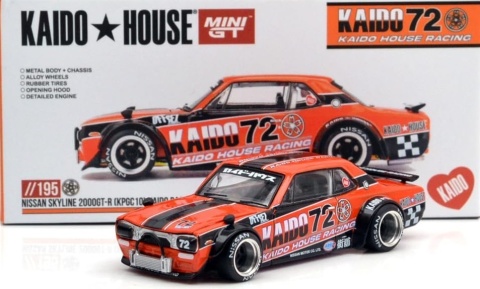 NISSAN SKYLINE 2000GT-R (KPGC10) Kaido Racing V1 KHMG195 MiniGT 1:64