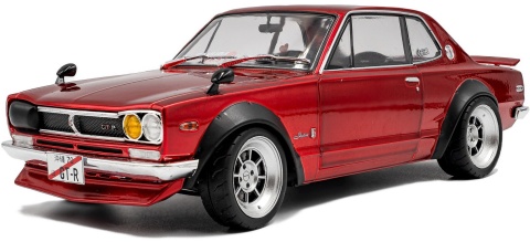 NISSAN SKYLINE (C10) Hakosuka 1970 model S1813002 Solido 1:18 czerwony