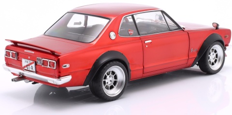 NISSAN SKYLINE (C10) Hakosuka 1970 model S1813002 Solido 1:18 czerwony