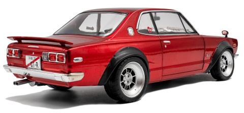 NISSAN SKYLINE (C10) Hakosuka 1970 model S1813002 Solido 1:18 czerwony