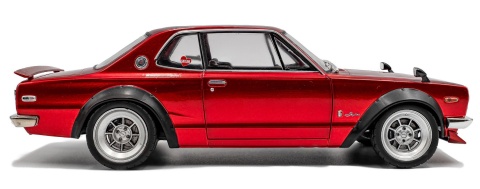 NISSAN SKYLINE (C10) Hakosuka 1970 model S1813002 Solido 1:18 czerwony