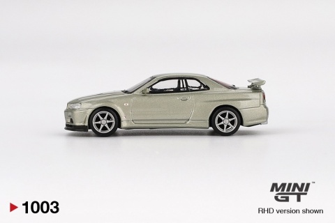 NISSAN SKYLINE GT-R (R34) V-Spec II '02 Millenium Jade MGT01003 MiniGT 1:64