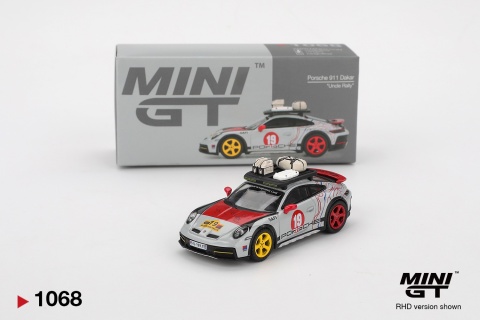 PORSCHE 911 Dakar "Uncle Rally" 2024 MGT01068 MiniGT 1:64 srebrny