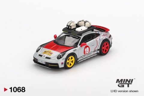 PORSCHE 911 Dakar "Uncle Rally" 2024 MGT01068 MiniGT 1:64 srebrny