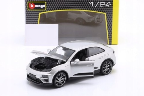 Porsche Macan 4 Electric 1:24 model Bburago 21114 biały