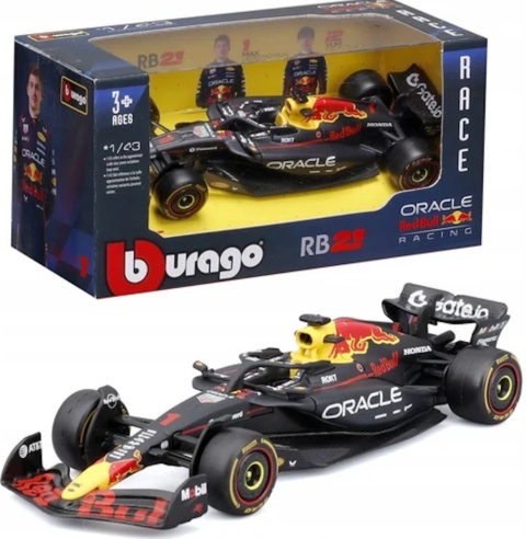 RB21 bolid F1 Red Bull 2025 Max Verstappen Bahrain GP BBurago 1:43