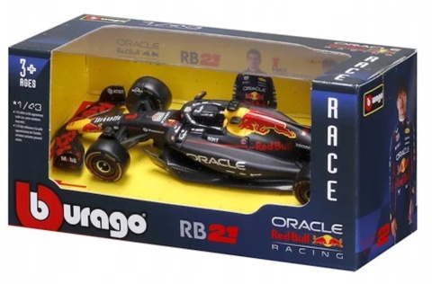 RB21 bolid F1 Red Bull 2025 Max Verstappen Bahrain GP BBurago 1:43