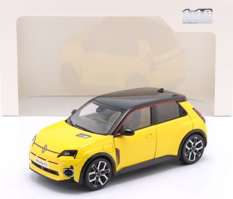 RENAULT 5 E-Tech 2024 Pop model metal S1812602 Solido 1:18 żółty