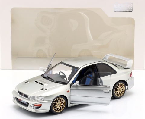 SUBARU IMPREZA 22B 1998 metal model S1807408 Solido 1:18 srebrny